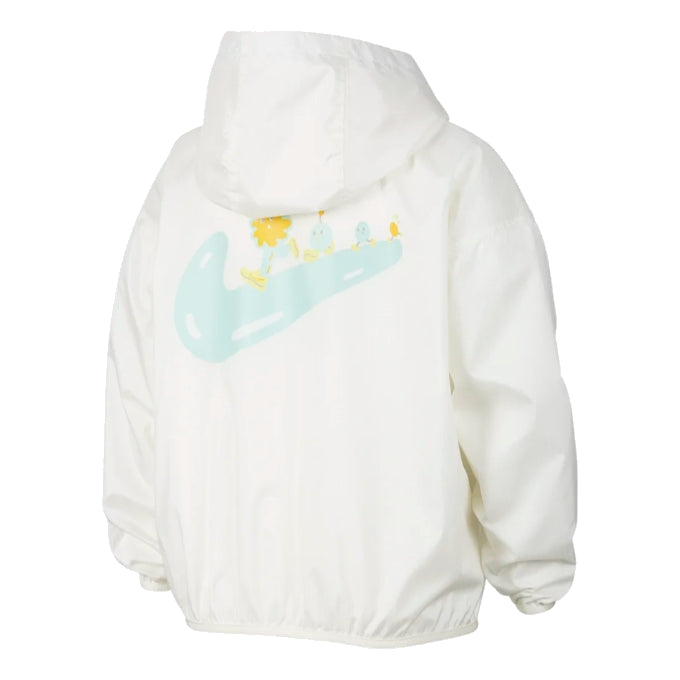 (GS) Nike Woven Jacket 'White Blue Yellow' HF1125-133