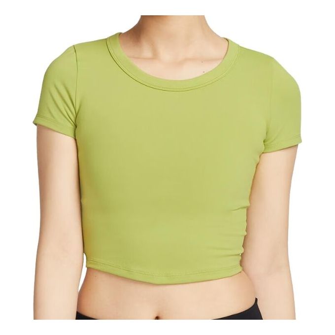(WMNS) Nike One Fitted Dri-FIT Short Sleeve Top 'Green' FN2805-377