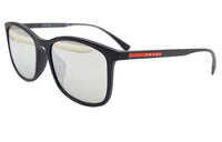 PRADA Sunglasses Men Black/Silver Mirror Finish