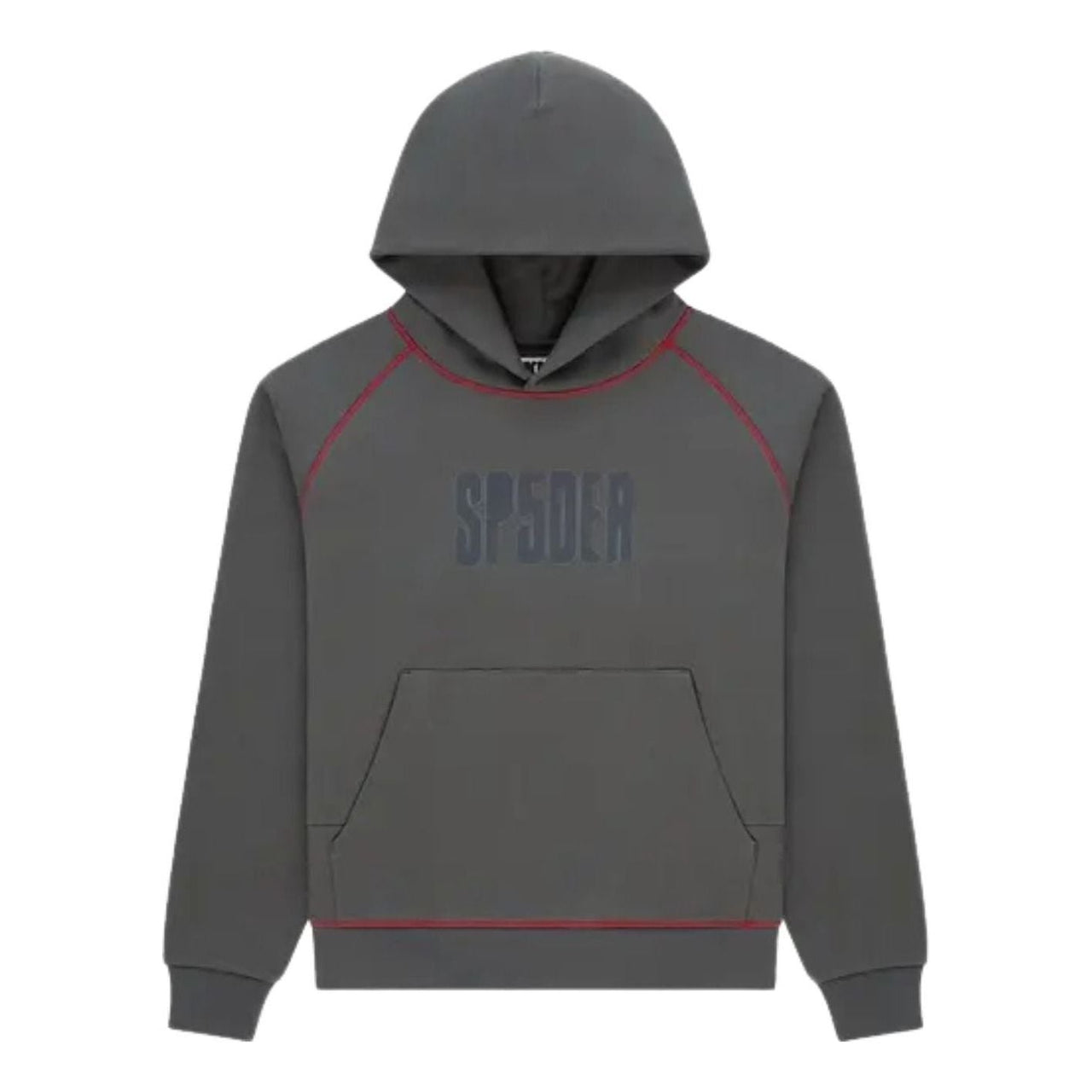 Sp5der Archive Contrast Hoodie 'Slate Grey' ST012FW25SLT