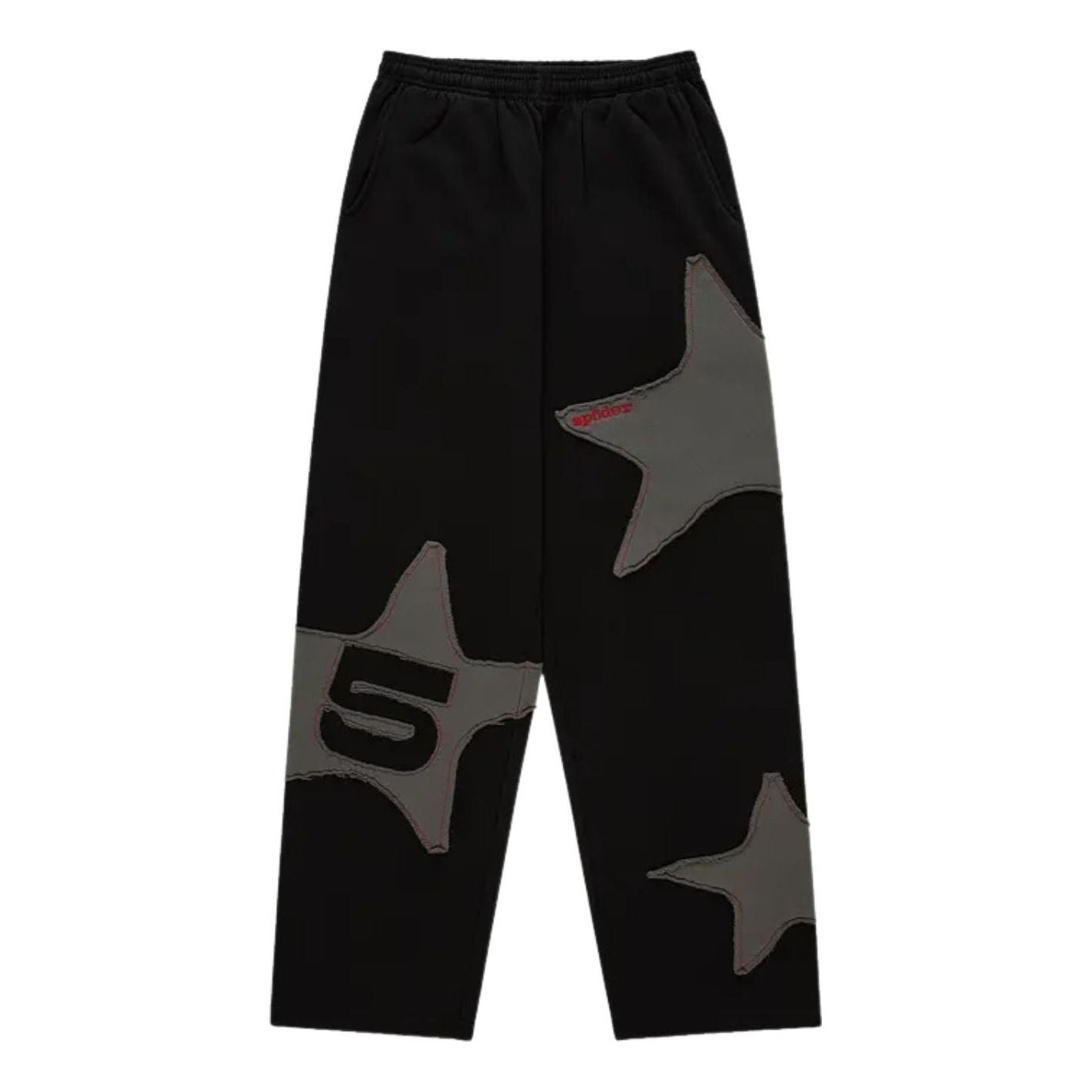 Sp5der Big Star Wide Leg Sweatpant 'Black' SB003FW25BLK