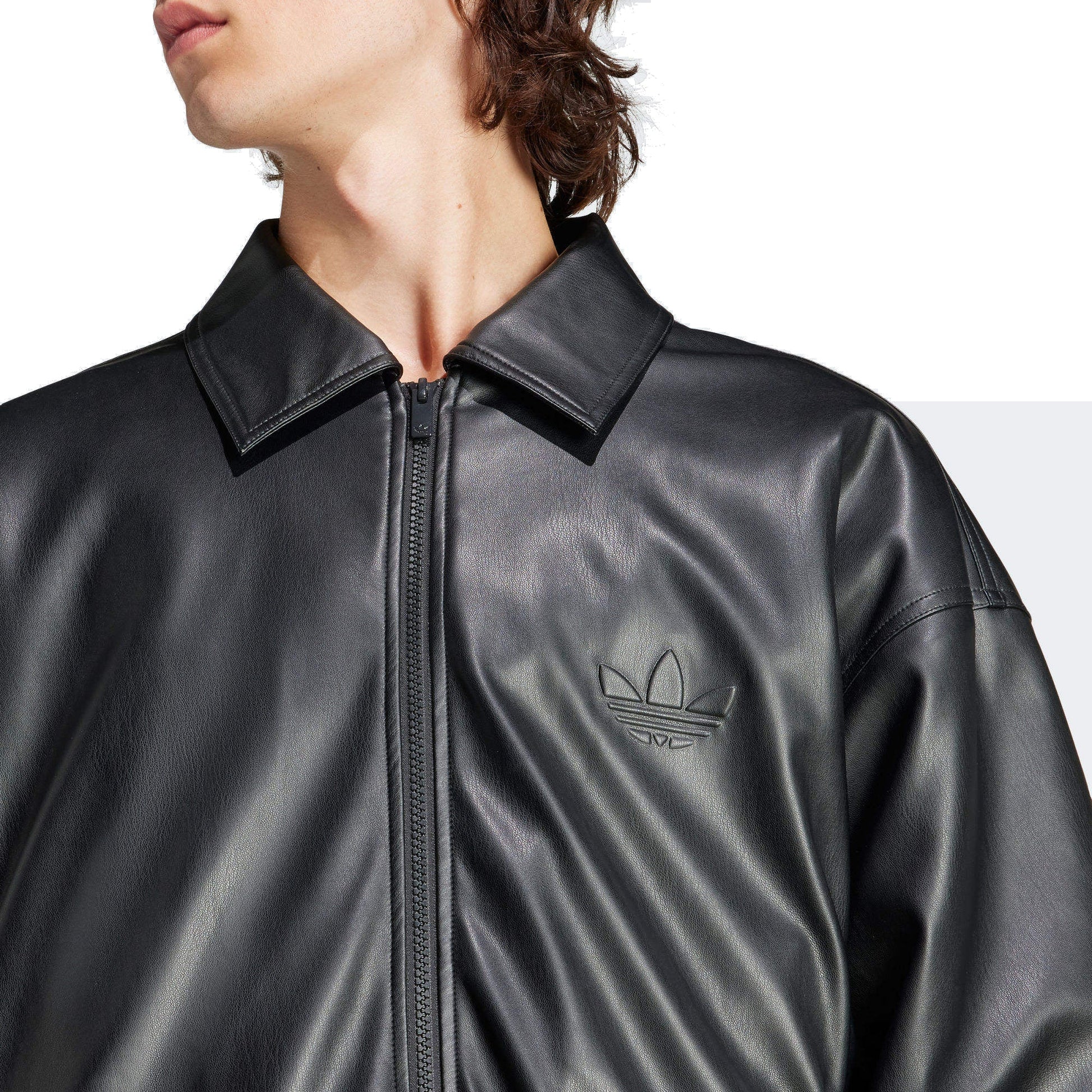 adidas Classic Street Embossed Jacket Asia Sizing 'Black' IP3281