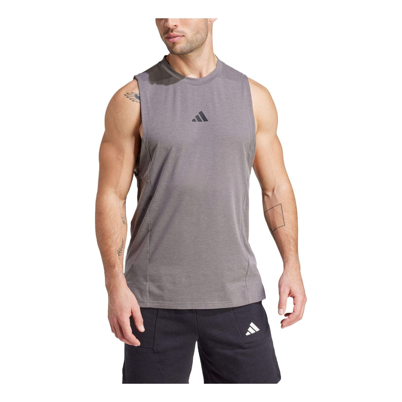adidas Designed For Training Tank Asia Sizing 'Brown' IS3826