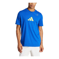 adidas Aeroready Padel Category Graphic T-shirt Asia Sizing 'Blue' IS2402