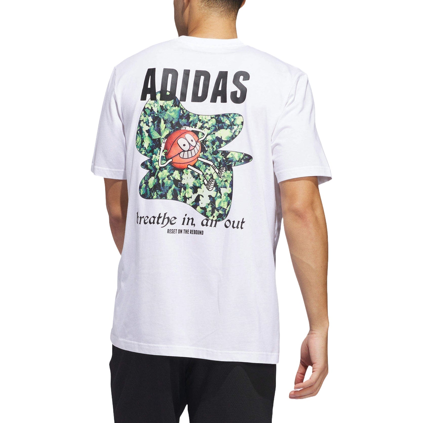 adidas Lil Stripe Photoreal Graphic T-shirt Asia Sizing 'White' IN6376