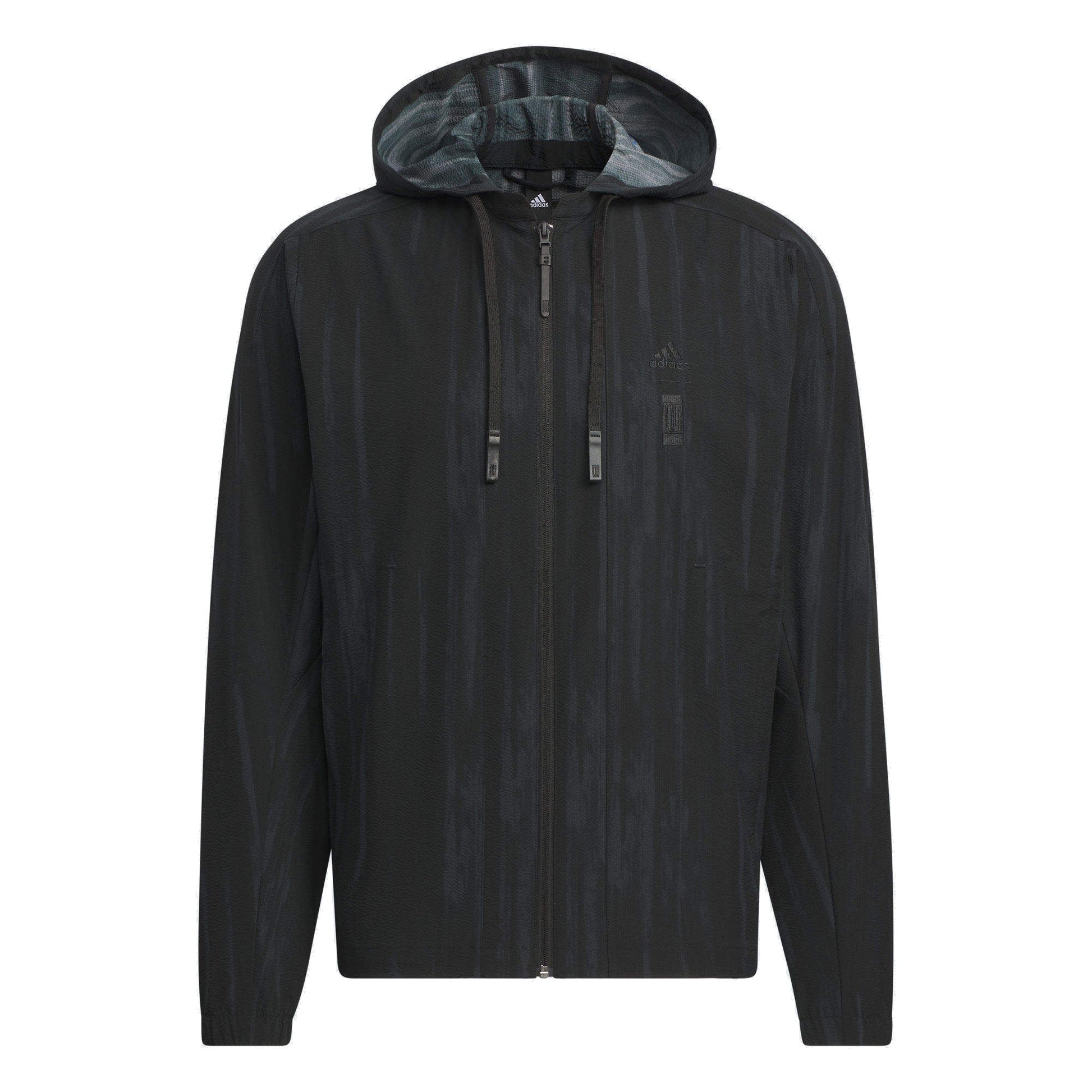 adidas Wuji Seersucker Woven Jacket Asia Sizing 'Black' IW1512