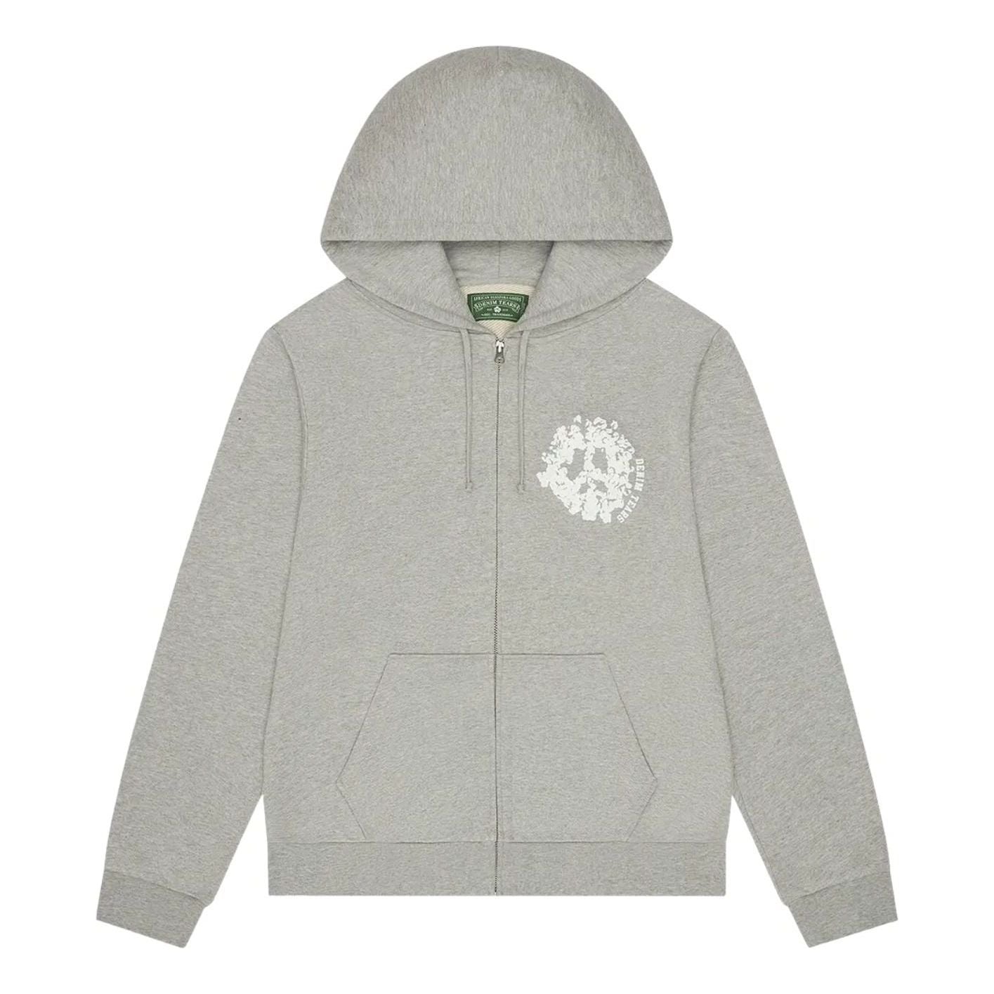 Denim Tears Denim University Zip Hoodie 'Grey' FW25TZH3862565
