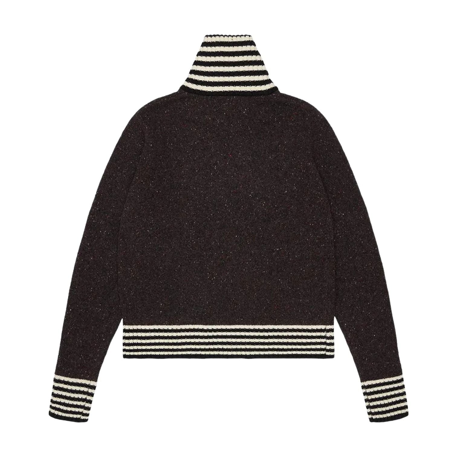Denim Tears University Zip Up Sweater 'Black' FW25TSA10731810