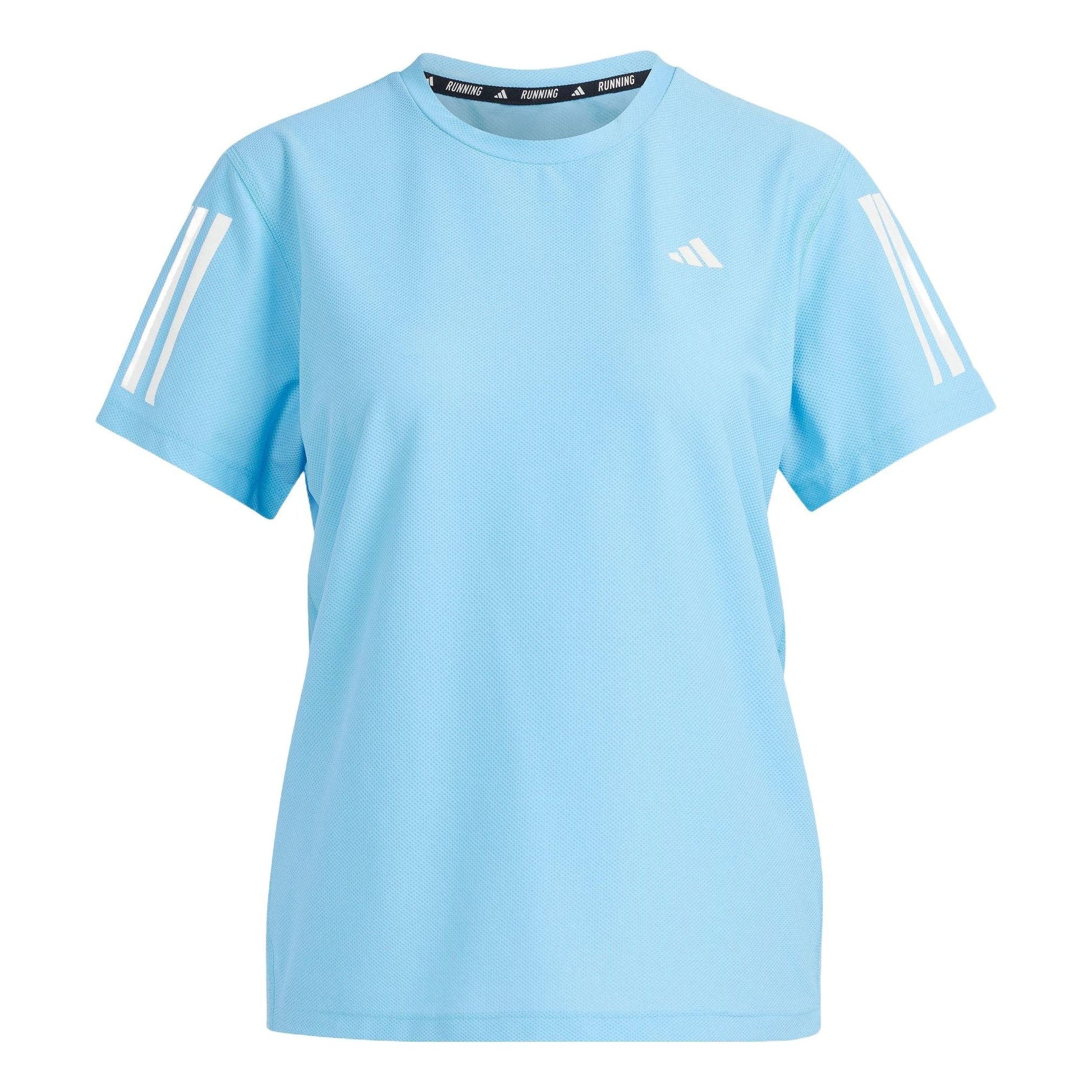 (WMNS) adidas Own The Run T-shirt Asia Sizing 'Light Blue' IN1597