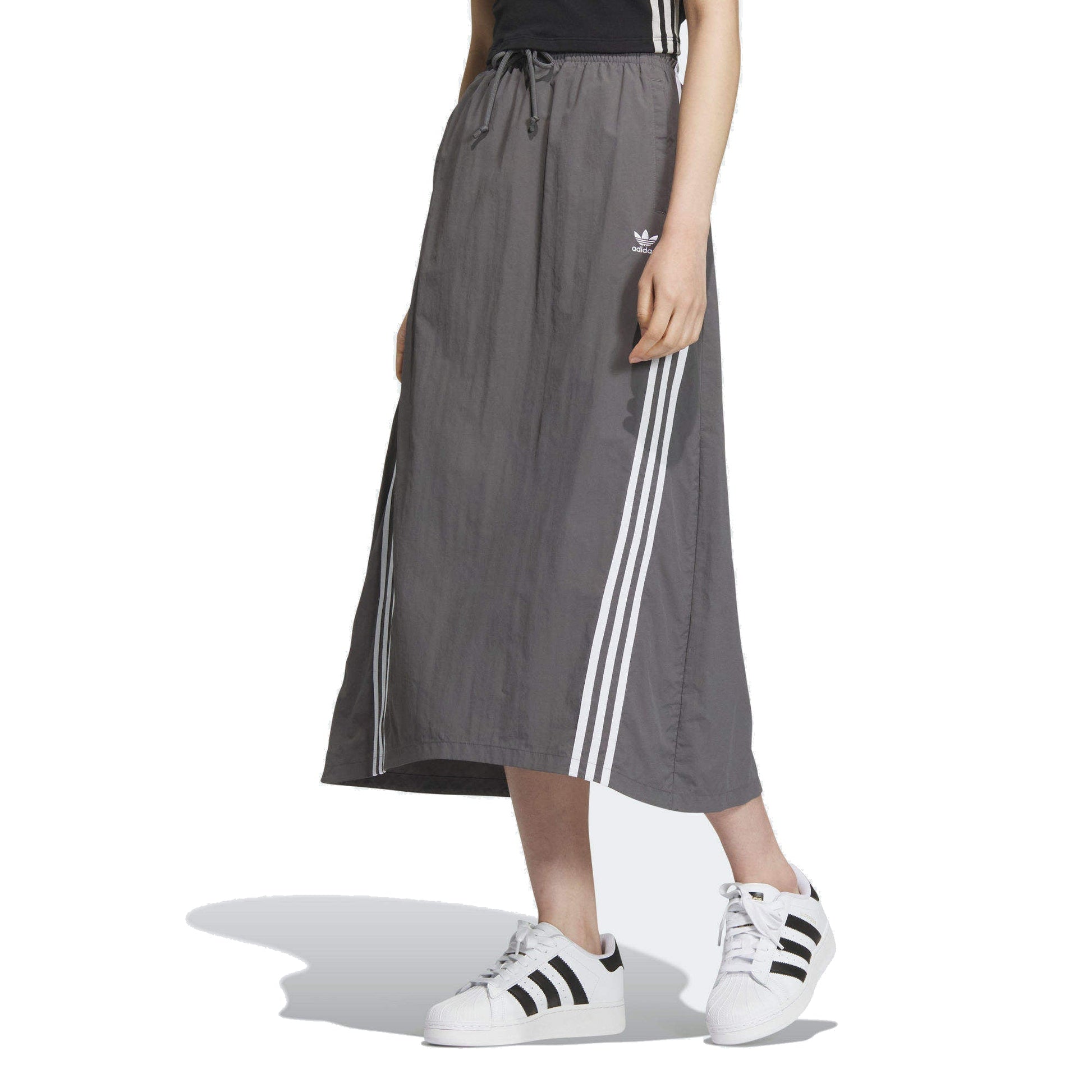 (WMNS) adidas 3-Stripes Parachute Skirt Asia Sizing 'Grey' JC6124