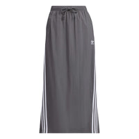 (WMNS) adidas 3-Stripes Parachute Skirt Asia Sizing 'Grey' JC6124