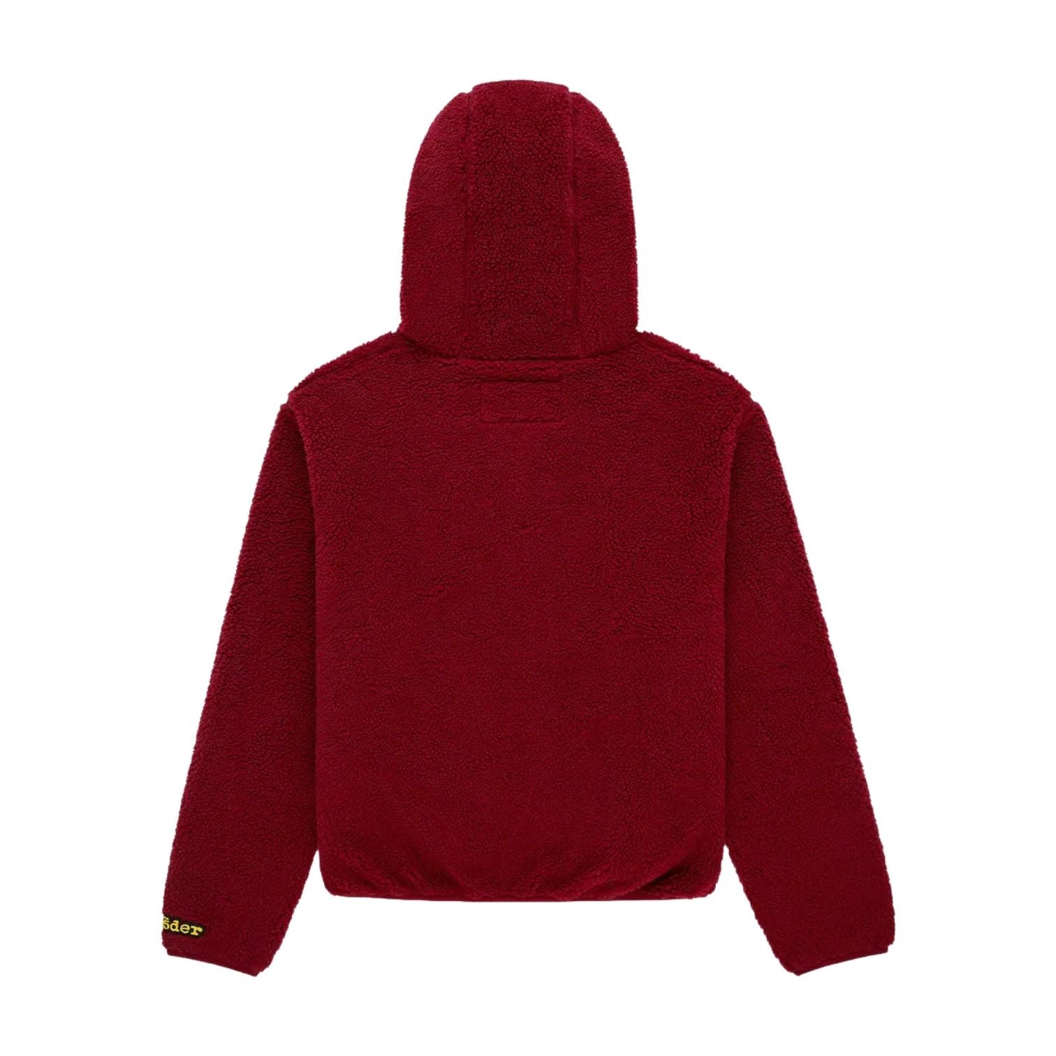 Sp5der Teddy Fleece Zip Up Jakcet 'Cardinal' JA012FW25CAR
