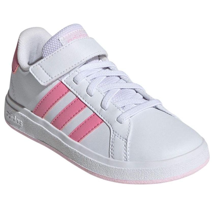 (PS) adidas Grand Court 'White Pink' ID0738