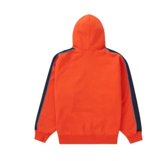 Supreme Falcon Raglan Zip Up Hooded Sweatshirt 'Orange Grey' SUP-SS23-037
