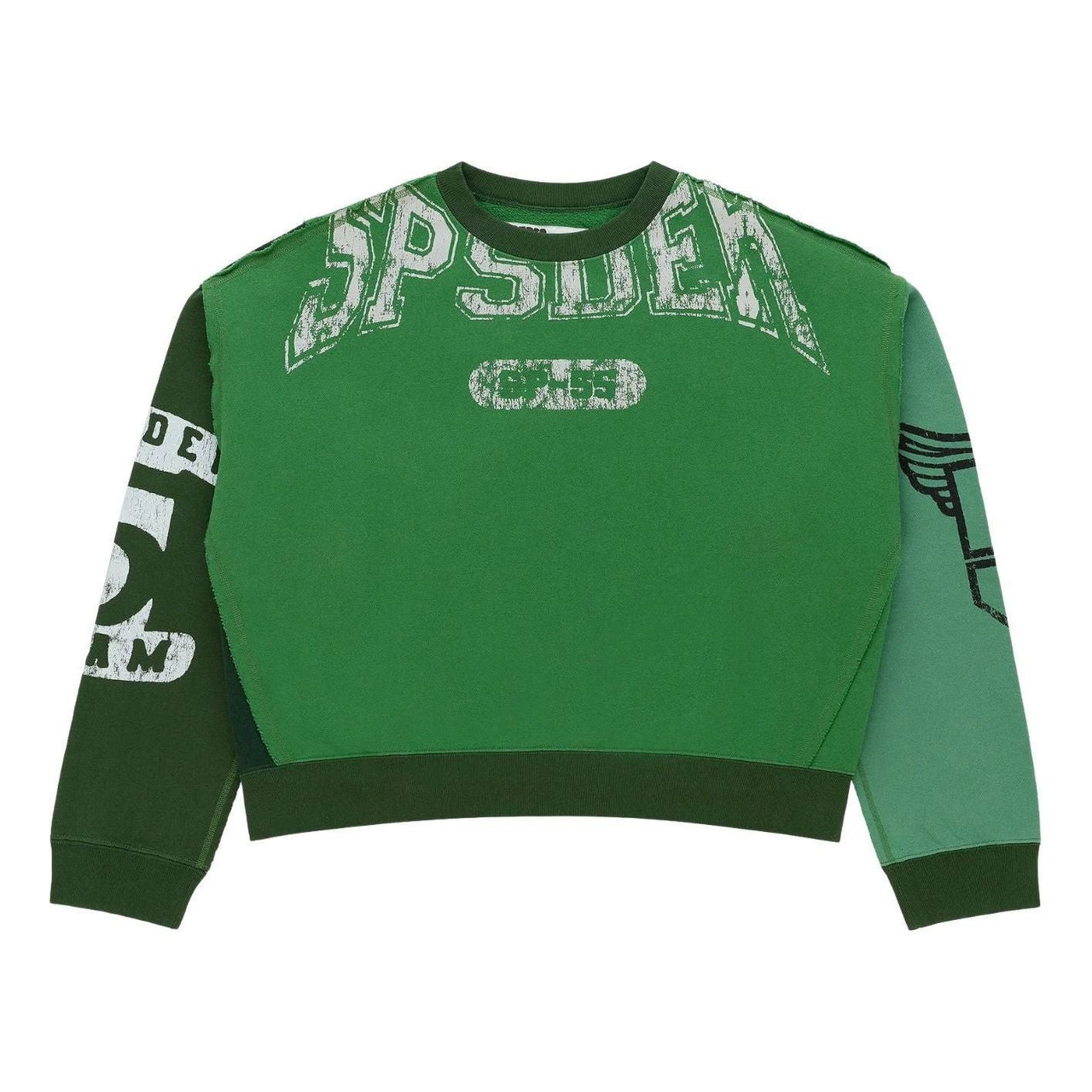 Sp5der Superfive Crewneck 'Green' ST018FW25GRN