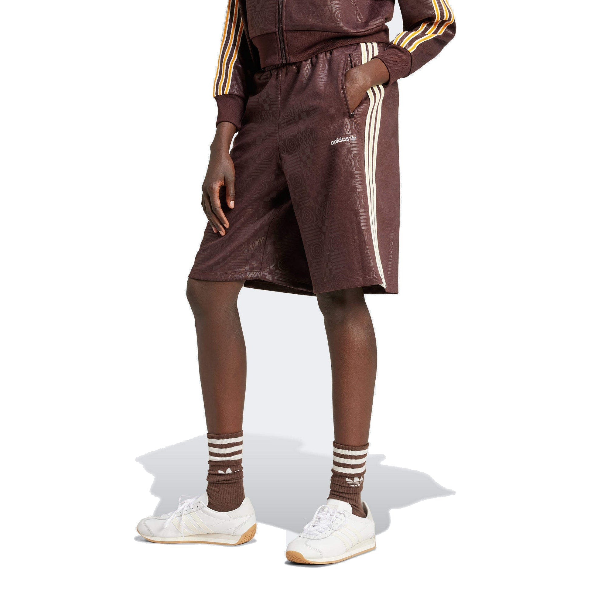 (WMNS) adidas Asia Sizing '80s Capri Shorts 'Brown' JC6142