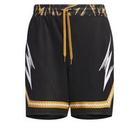 adidas Basketball Shorts 'Black White Yellow' JJ4999