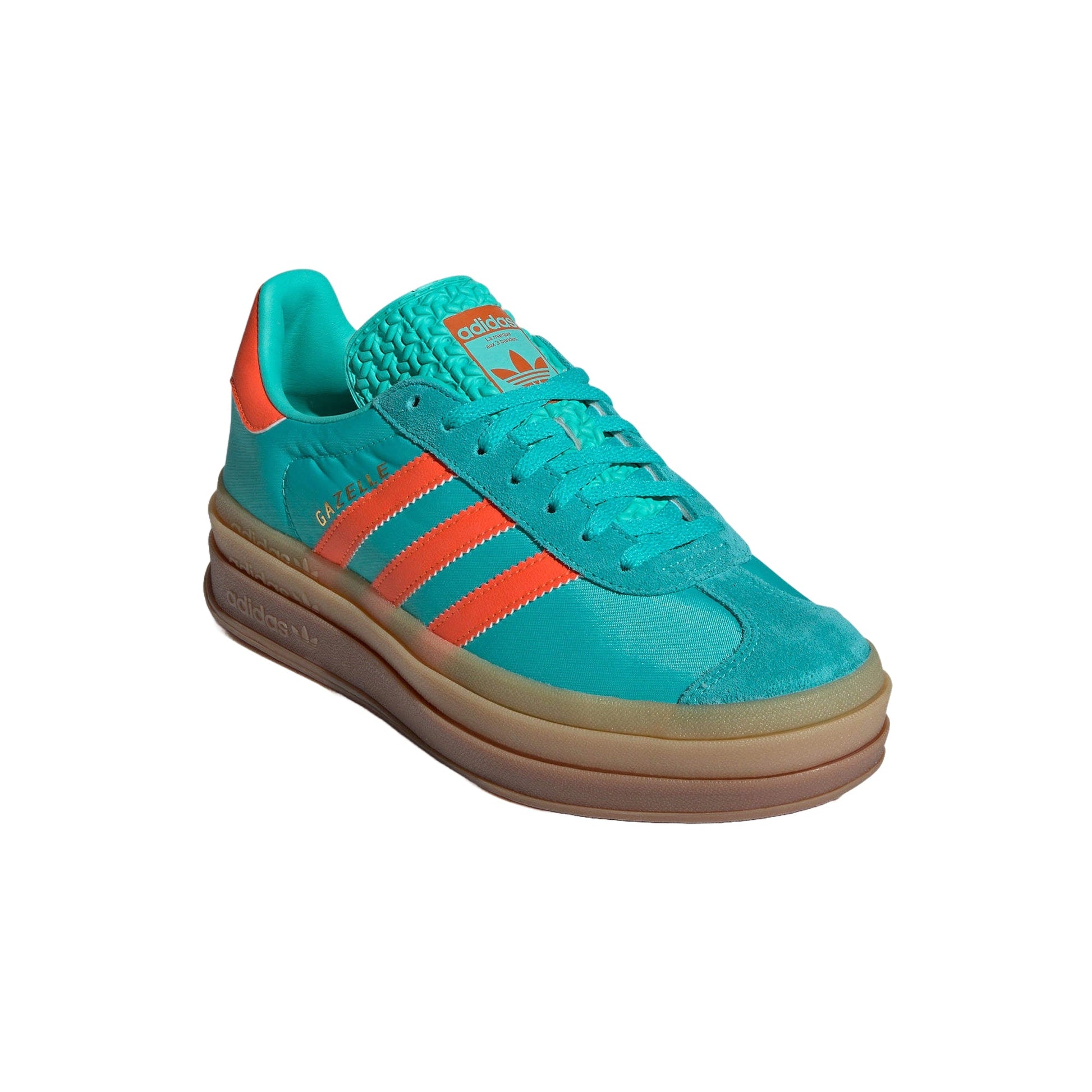 (WMNS) adidas Gazelle Bold 'Mint Rush Impact Orange' IG4386
