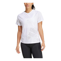 (WMNS) adidas AEROREADY Designed For Training Graphic T-Shirt Asia Sizing 'White' IY6354