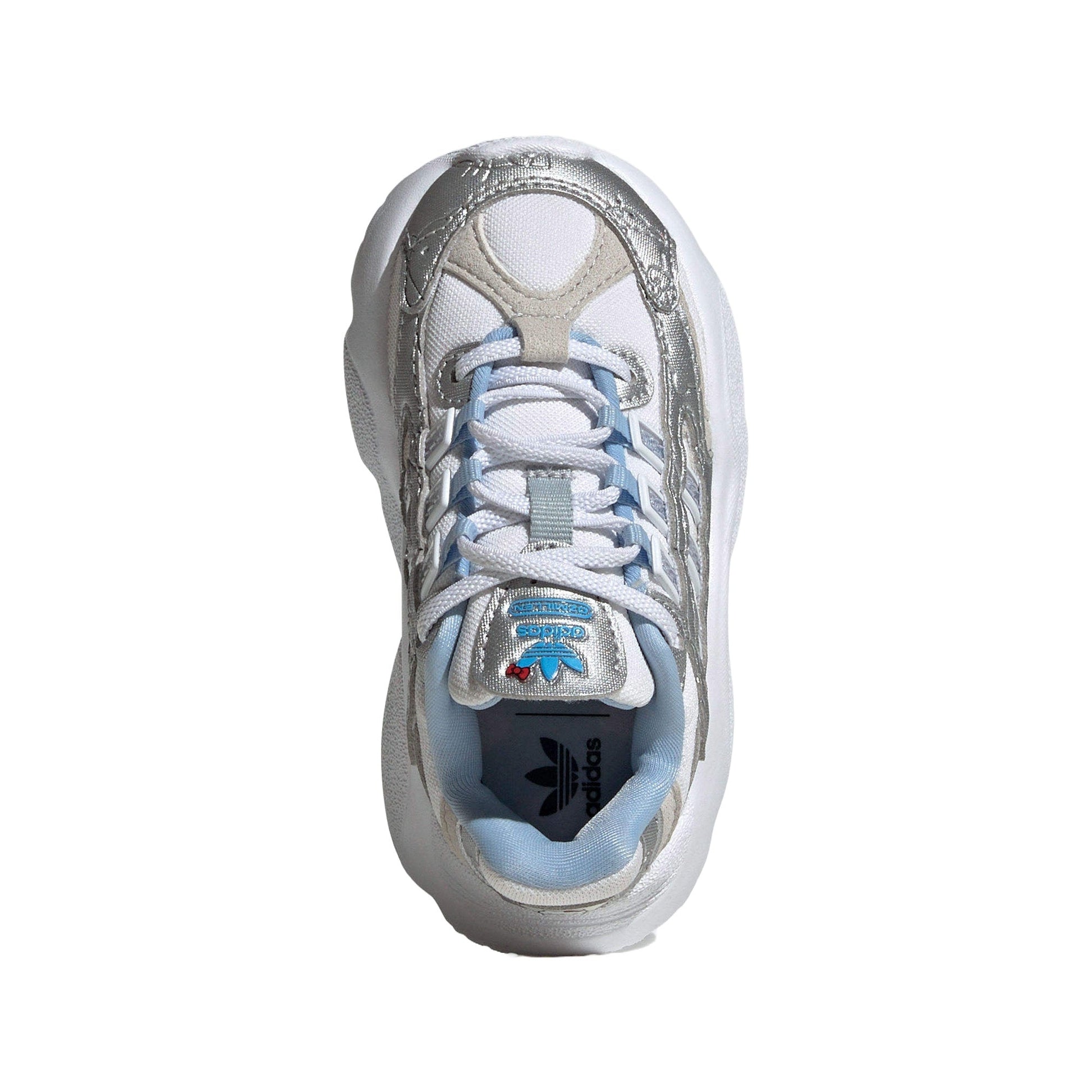 (TD) adidas x Hello Kitty Ozmillen Elastic Lace 'White Glow Blue Grey' IF7030