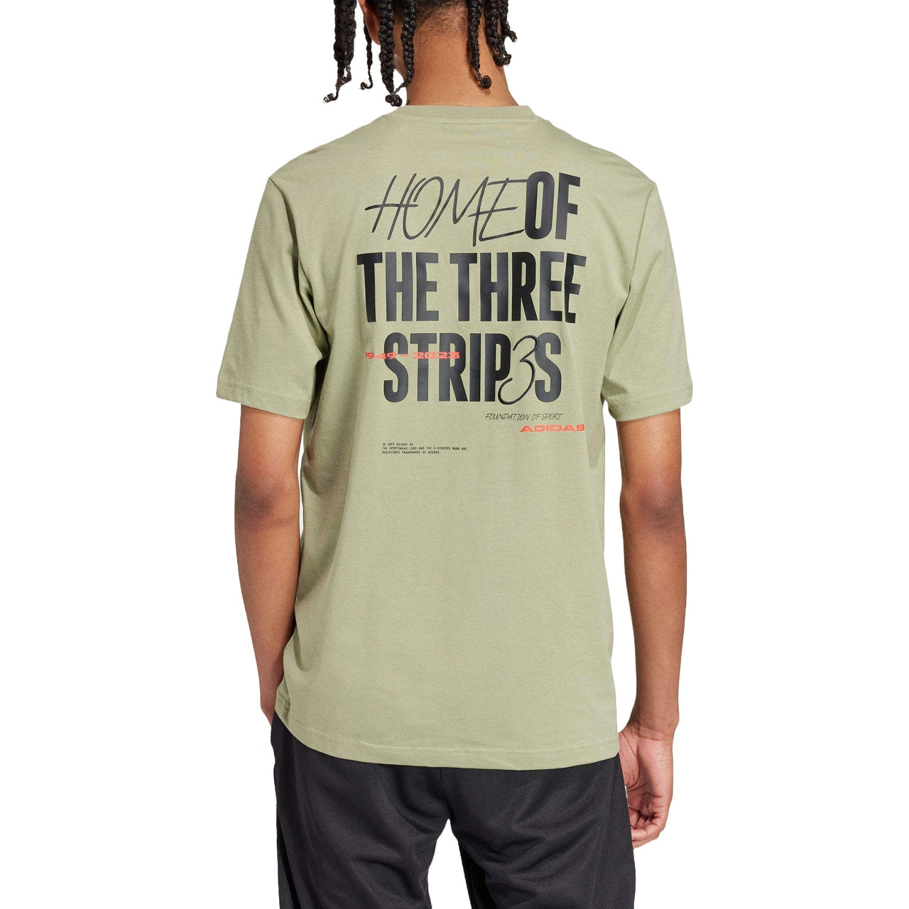 adidas Brand Love Graphic T-shirt Asia Sizing 'Green' IW2682