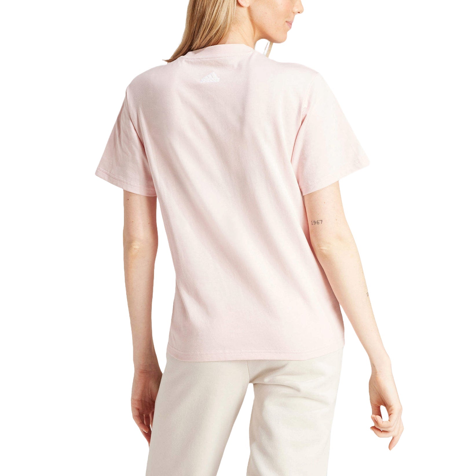 (WMNS) adidas Future Icons Graphic T-shirt Asia Sizing 'Light Pink' IY3441