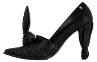 LOUIS VUITTON Chunky Heel High Heels 9.5cm Women's Black