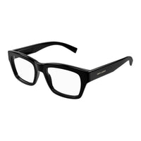 SAINT LAURENT Recycled Acetate Square Eyeglass Frames Unisex Black