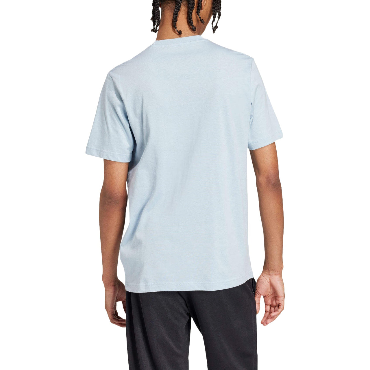 adidas Tech Badge Of Sport Graphic T-shirt Asia Sizing 'Light Blue' JF0662