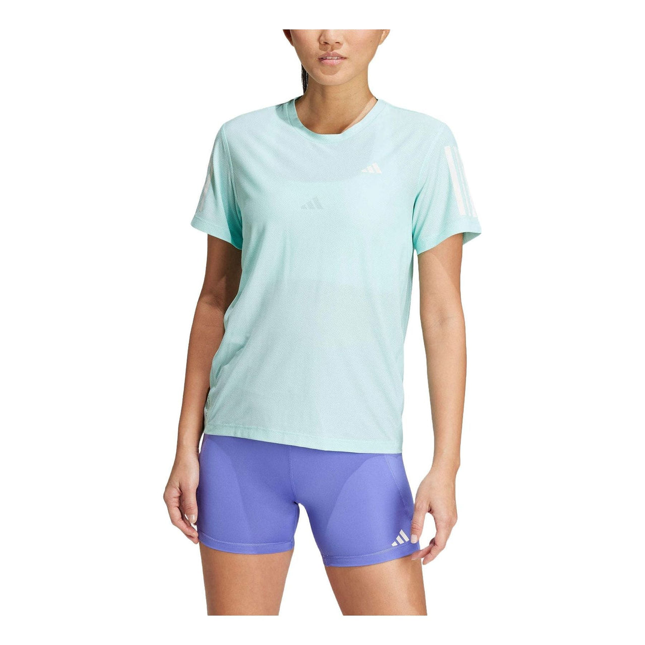 (WMNS) adidas Own The Run T-Shirt Asia Sizing 'Blue' IV5493