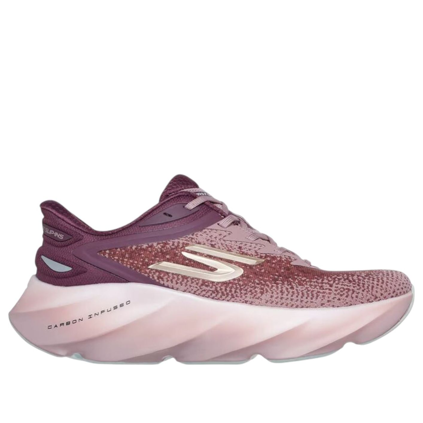 (WMNS) Skechers Slip-ins Aero Burst 'Burgundy' 172215-BURG