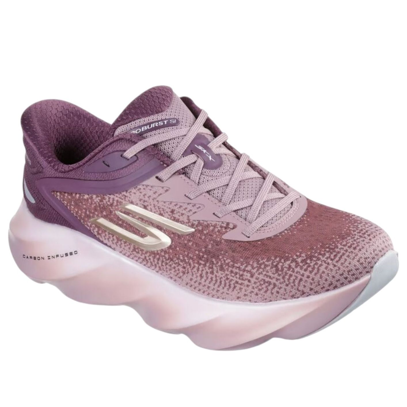 (WMNS) Skechers Slip-ins Aero Burst 'Burgundy' 172215-BURG