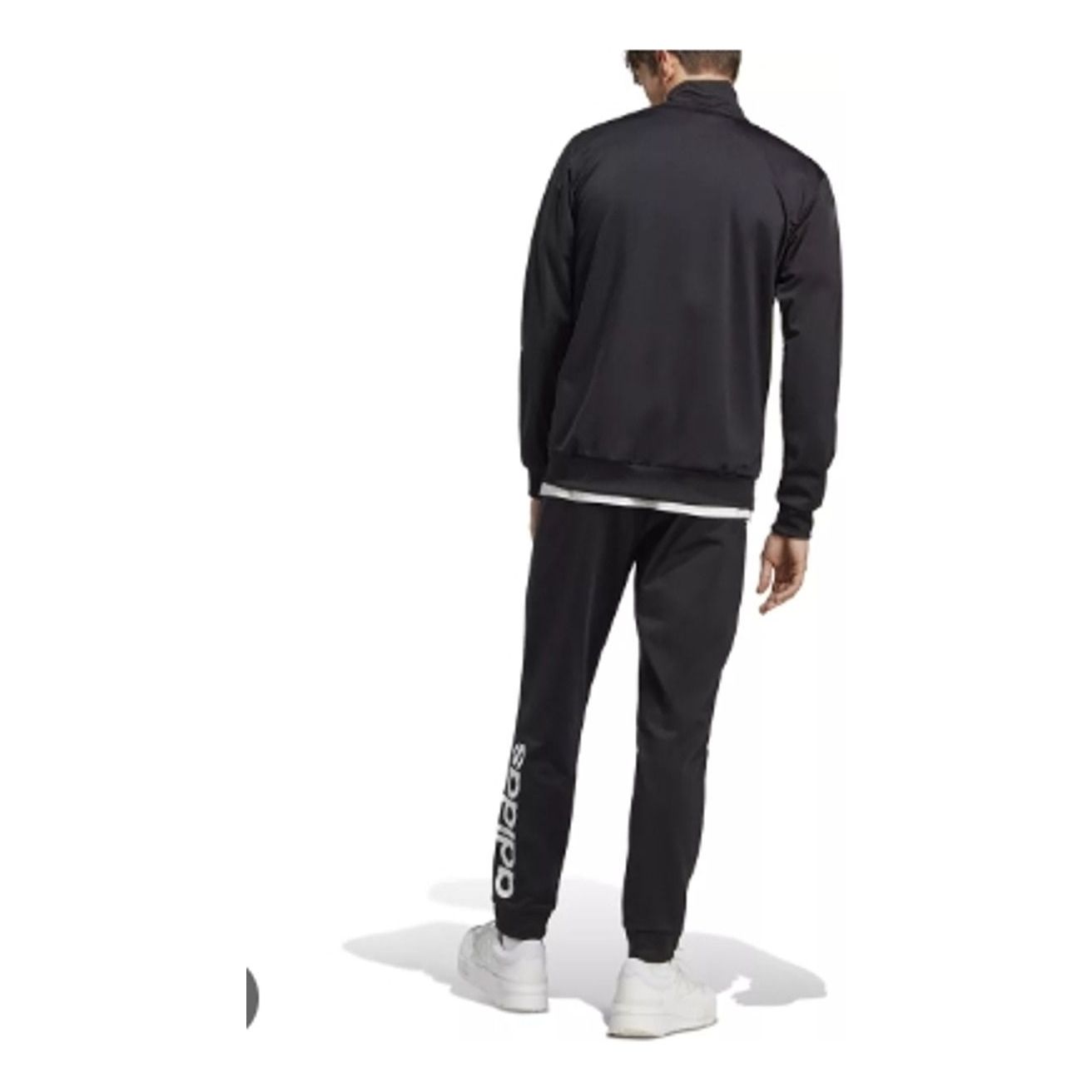 adidas Linear Logo Tricot Track Suit Asia Sizing 'Black' IC6775