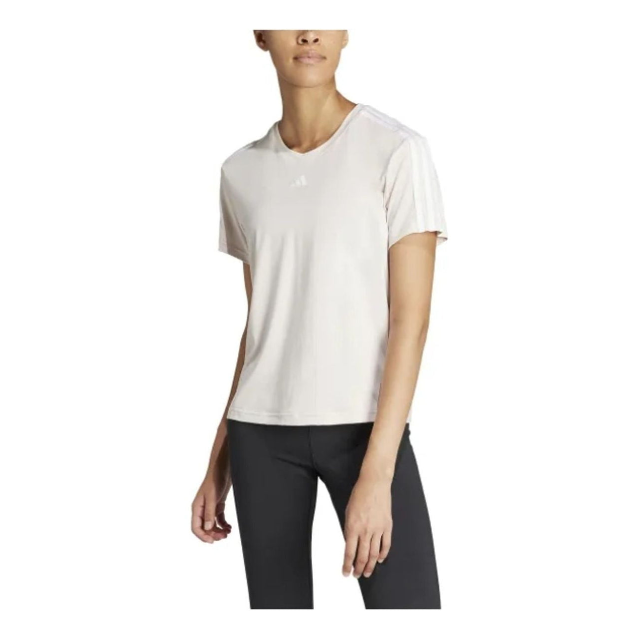 (WMNS) adidas AEROREADY Train Essentials 3-Stripes T-Shirt Asia Sizing 'Pink' IS4214