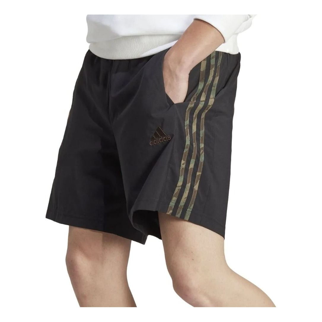 adidas AEROREADY Essentials Chelsea 3-Stripes Shorts Asia Sizing 'Black Green' IC1493