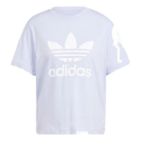 (WMNS) adidas Adicolor Trefoil Boxy T-Shirt Asia Sizing 'Purple' IN8439