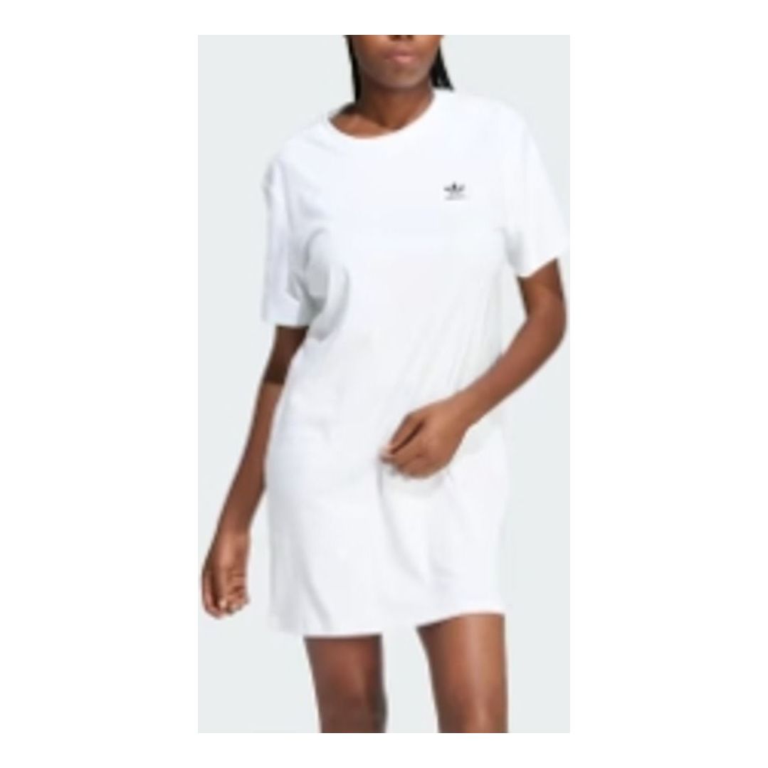 (WMNS) adidas Trefoil Dress Asia Sizing 'White Black' IN8459