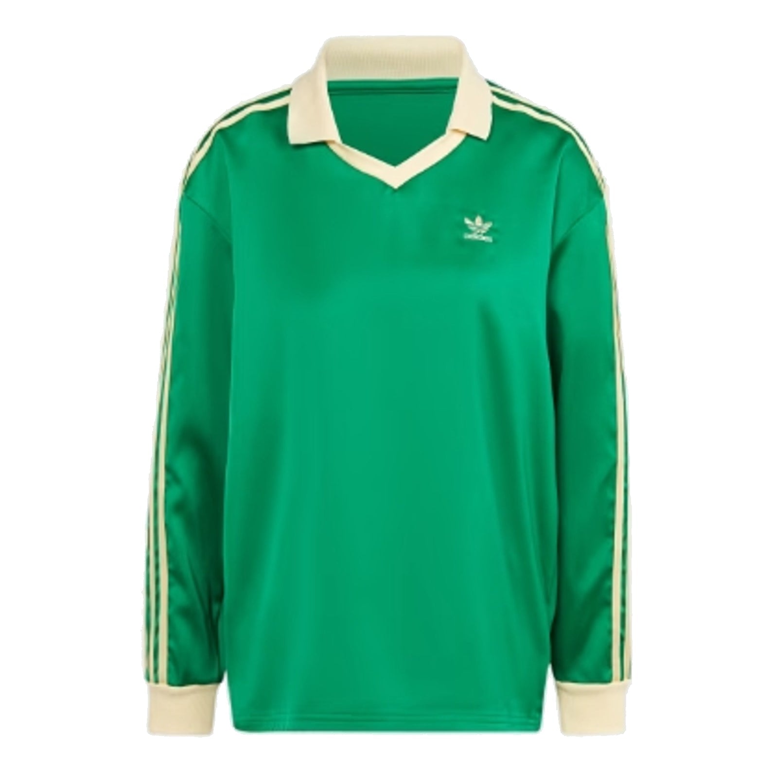(WMNS) adidas 3-Stripes Satin Long Sleeve T-Shirt Asia Sizing 'Green' IR6102