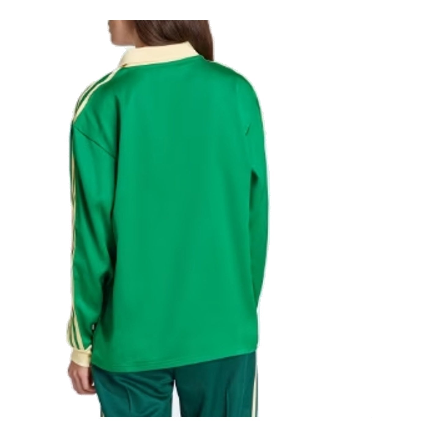 (WMNS) adidas 3-Stripes Satin Long Sleeve T-Shirt Asia Sizing 'Green' IR6102