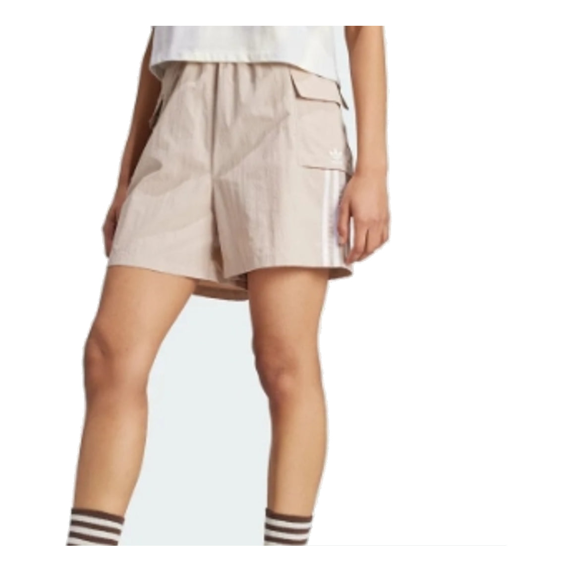(WMNS) adidas Adicolor Cargo Shorts Asia Sizing 'Brown' JH1074
