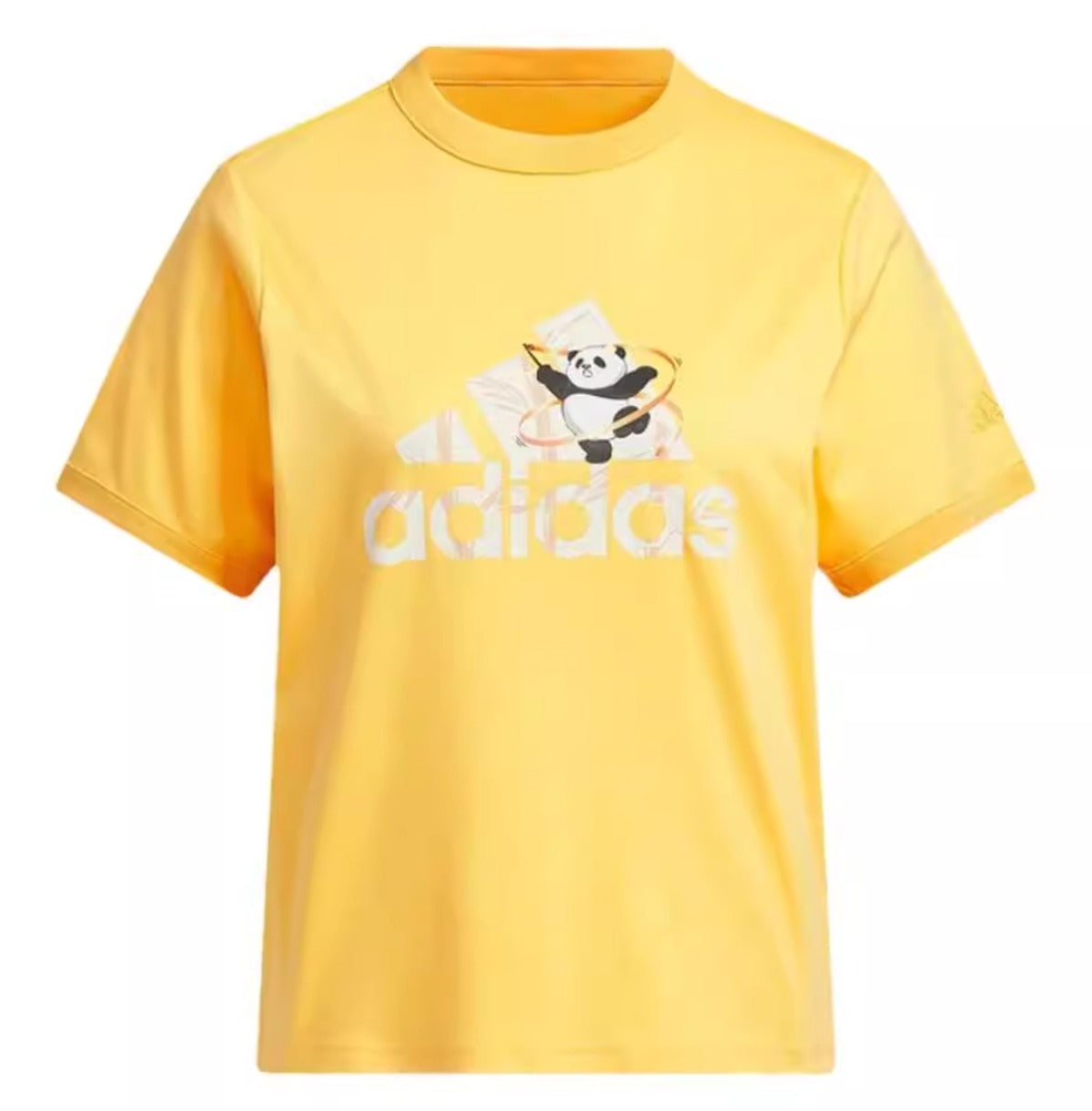 (WMNS) adidas China T-Shirt Asia Sizing 'Yellow White' JI6864