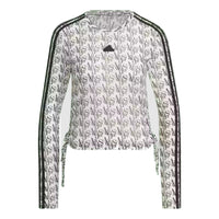 (WMNS) adidas Dance Long Sleeve T-Shirt Asia Sizing 'White Black' JI9791