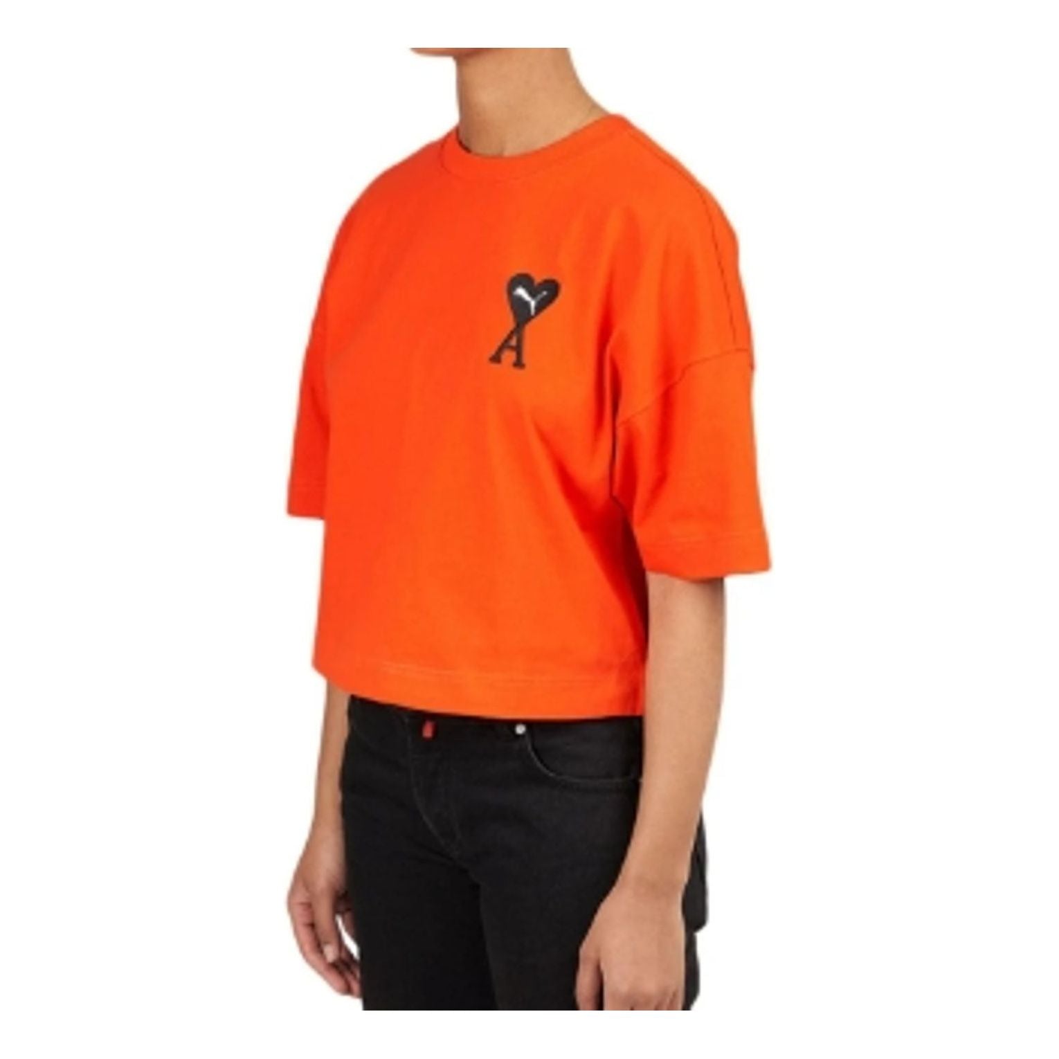 (WMNS) PUMA x Ami Paris Graphic T-Shirt 'Orange' 534073-95