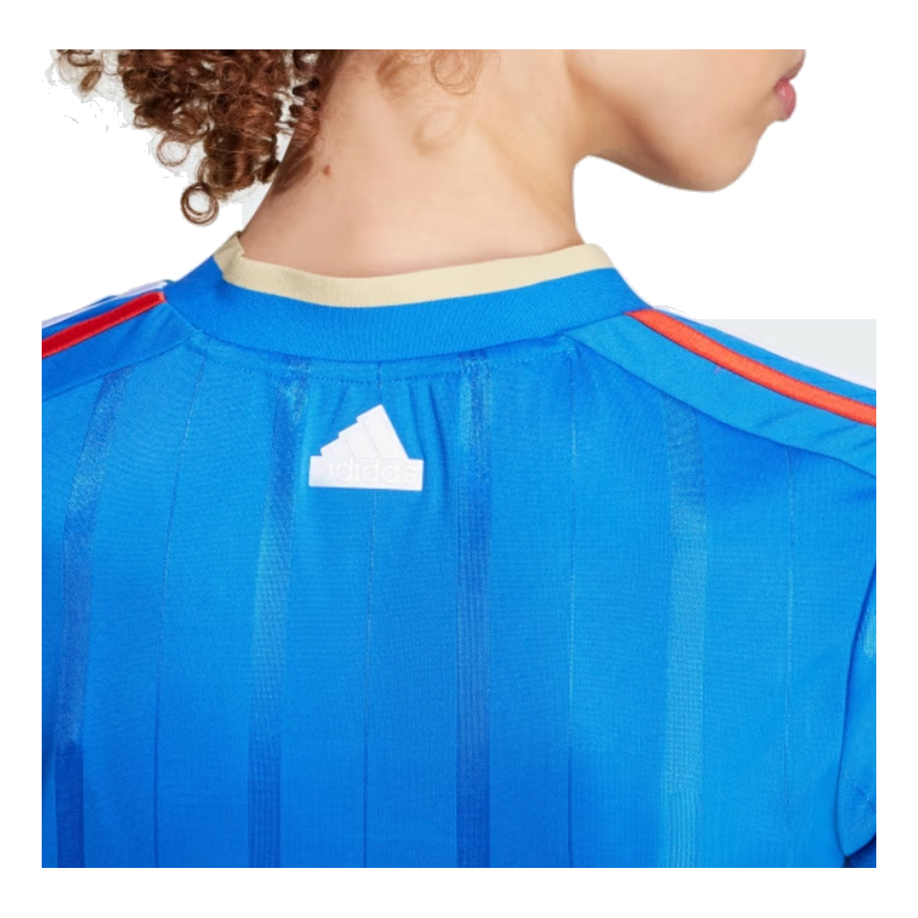 (WMNS) adidas Tiro Cut 3-Stripes Crop Jersey Asia Sizing 'Blue White' IX9562