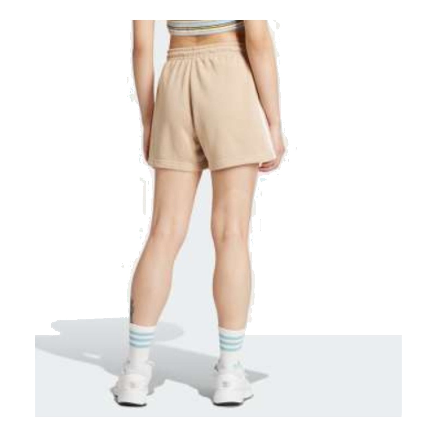 (WMNS) adidas Adicolor 3-Stripes French Terry Shorts Asia Sizing 'Beige White' IY2159