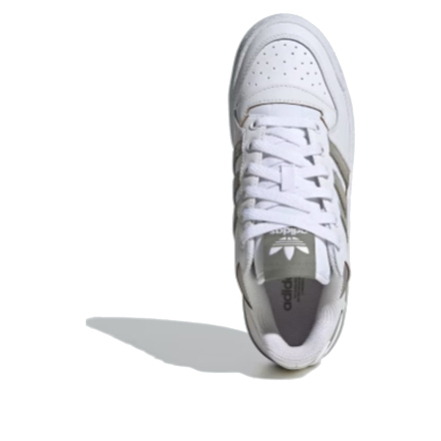 (WMNS) adidas originals Forum Bold Stripes 'White Olive Green' ID0410
