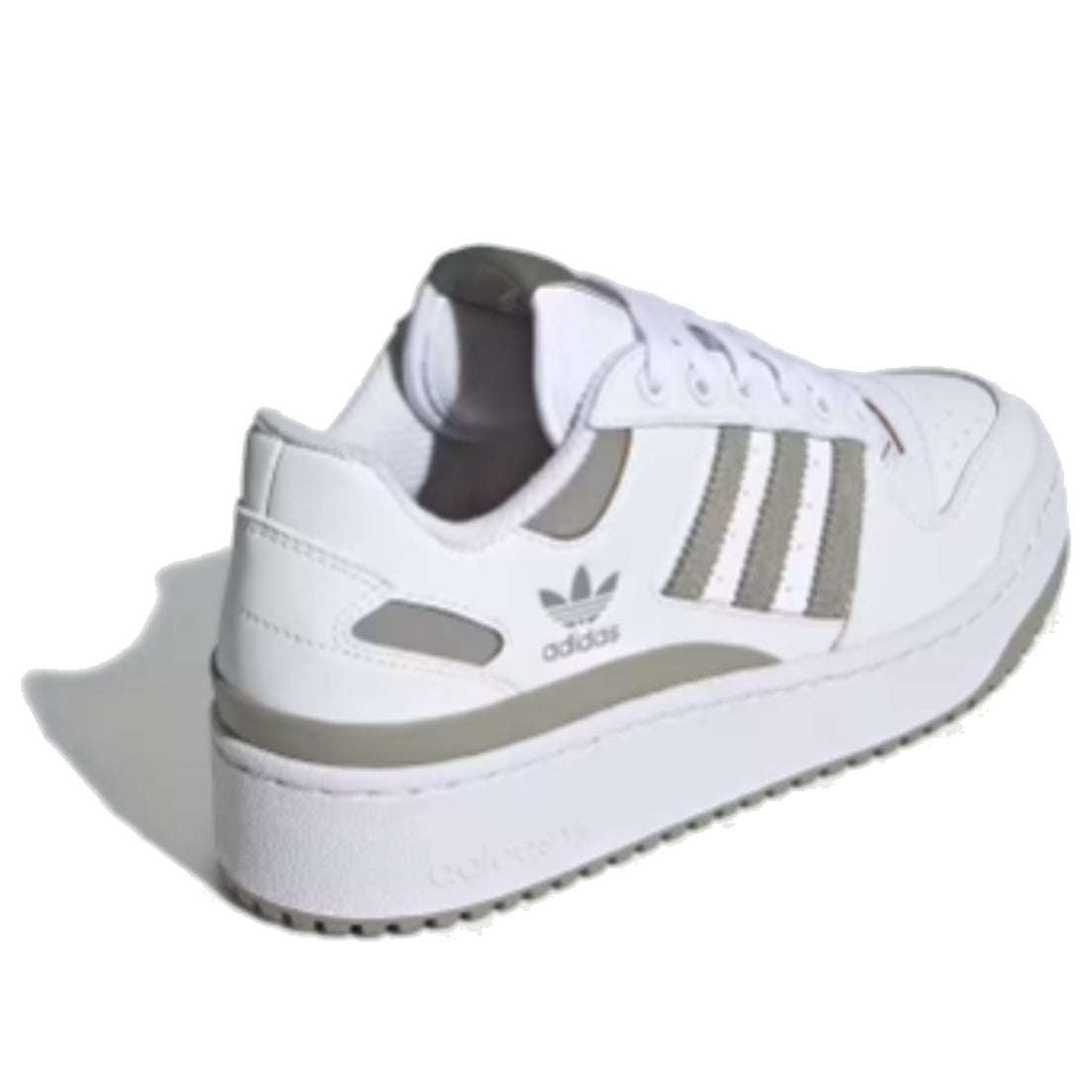 (WMNS) adidas originals Forum Bold Stripes 'White Olive Green' ID0410