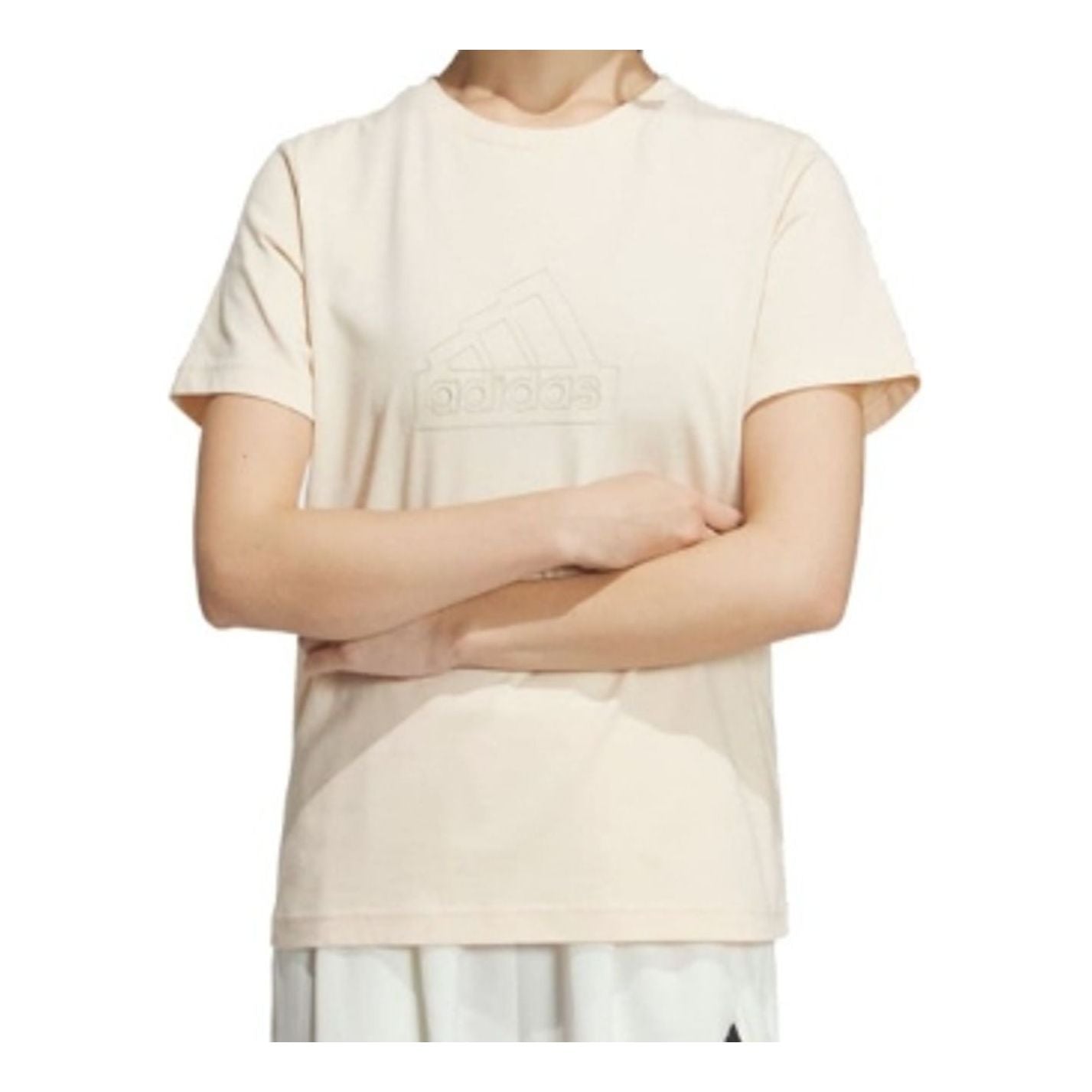 (WMNS) adidas Tech Bos T-Shirt Asia Sizing 'Beige' IM8839