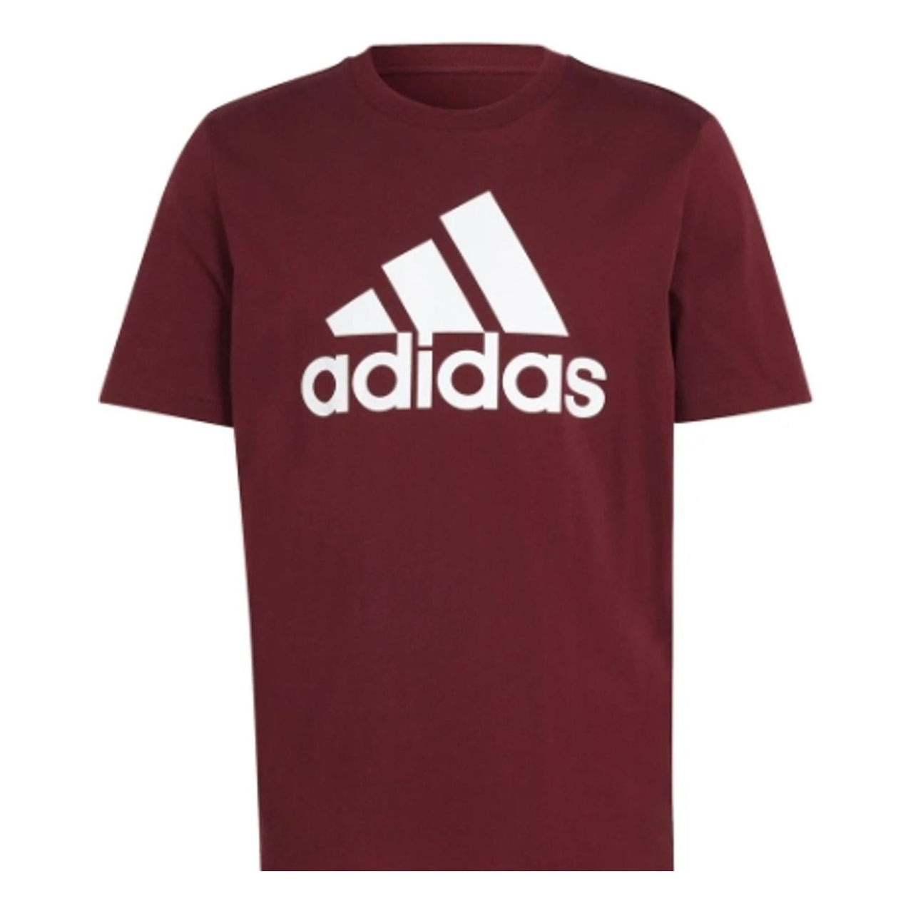 adidas Essentials Single Jersey Big Logo T-Shirt Asia Sizing 'Burgundy' IS1301