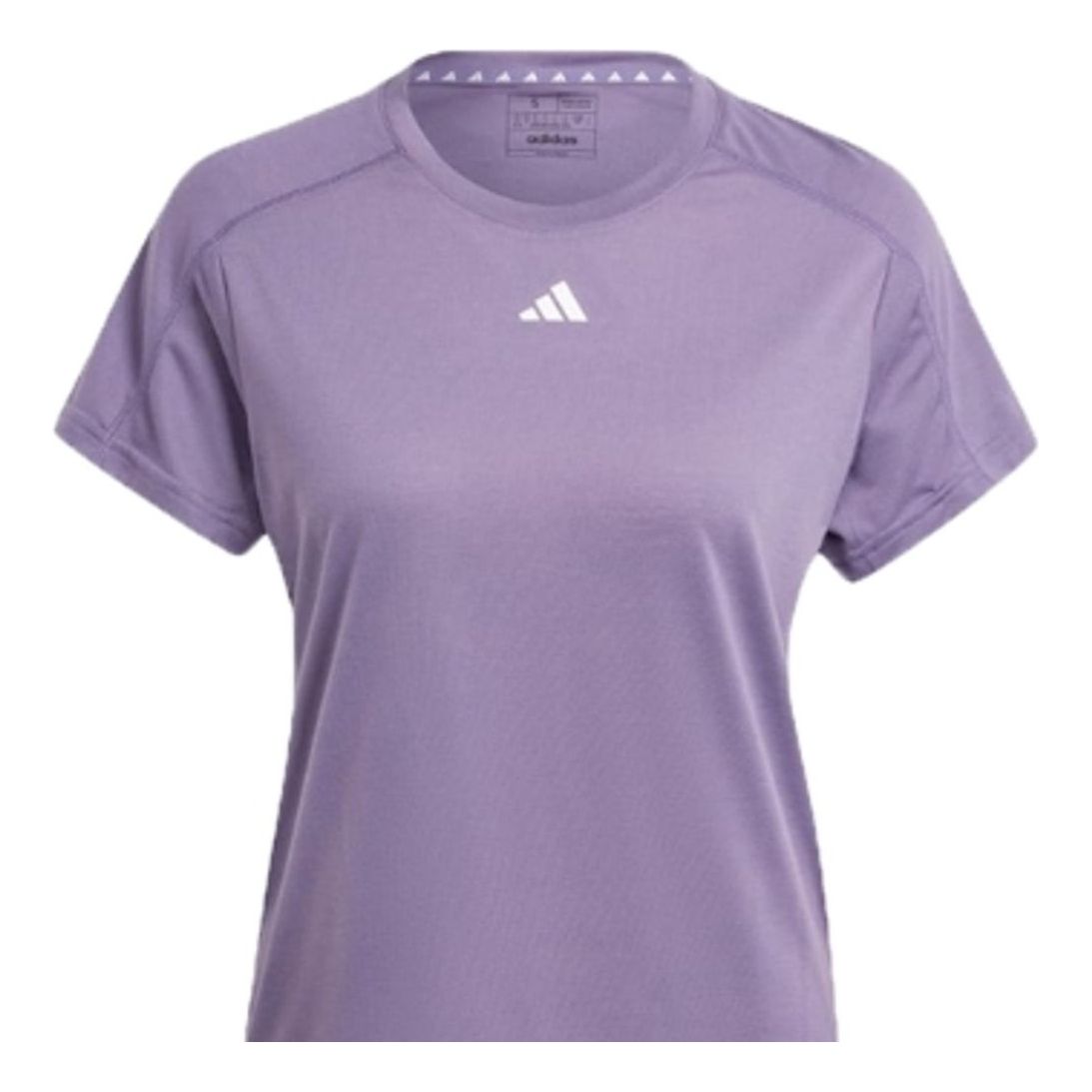 (WMNS) adidas AEROREADY Train Essentials Minimal Branding Crewneck T-Shirt Asia Sizing 'Purple' IS3956